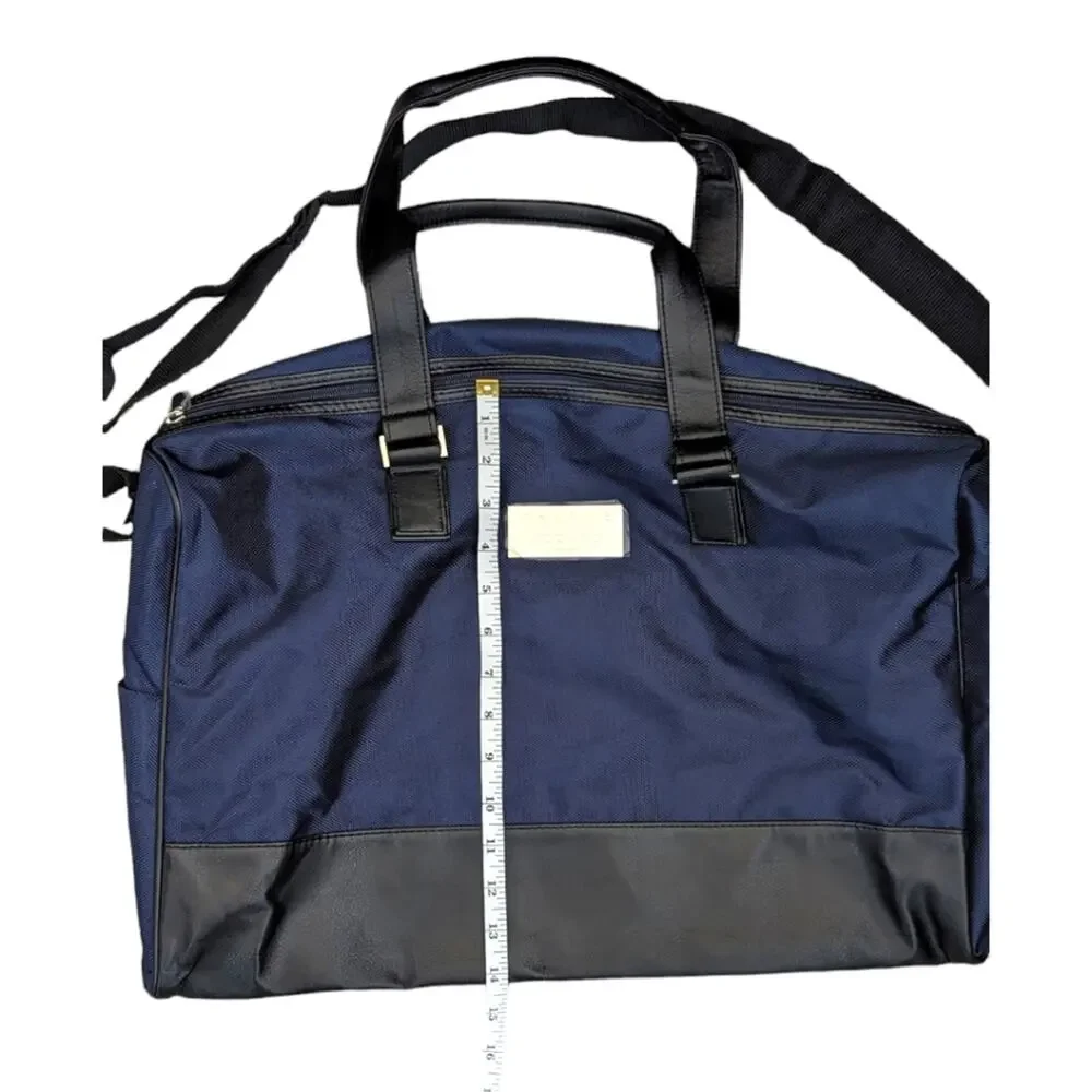 Chrome Azzaro Duffle Bag Navy Blue & Black